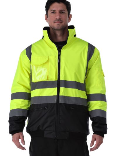 Мужская водонепроницаемая куртка-бомбер RefrigiWear HiVis
