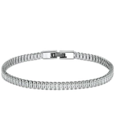 Giani Bernini Cubic Zirconia Baguette Tennis Bracelet, Created for Macy's