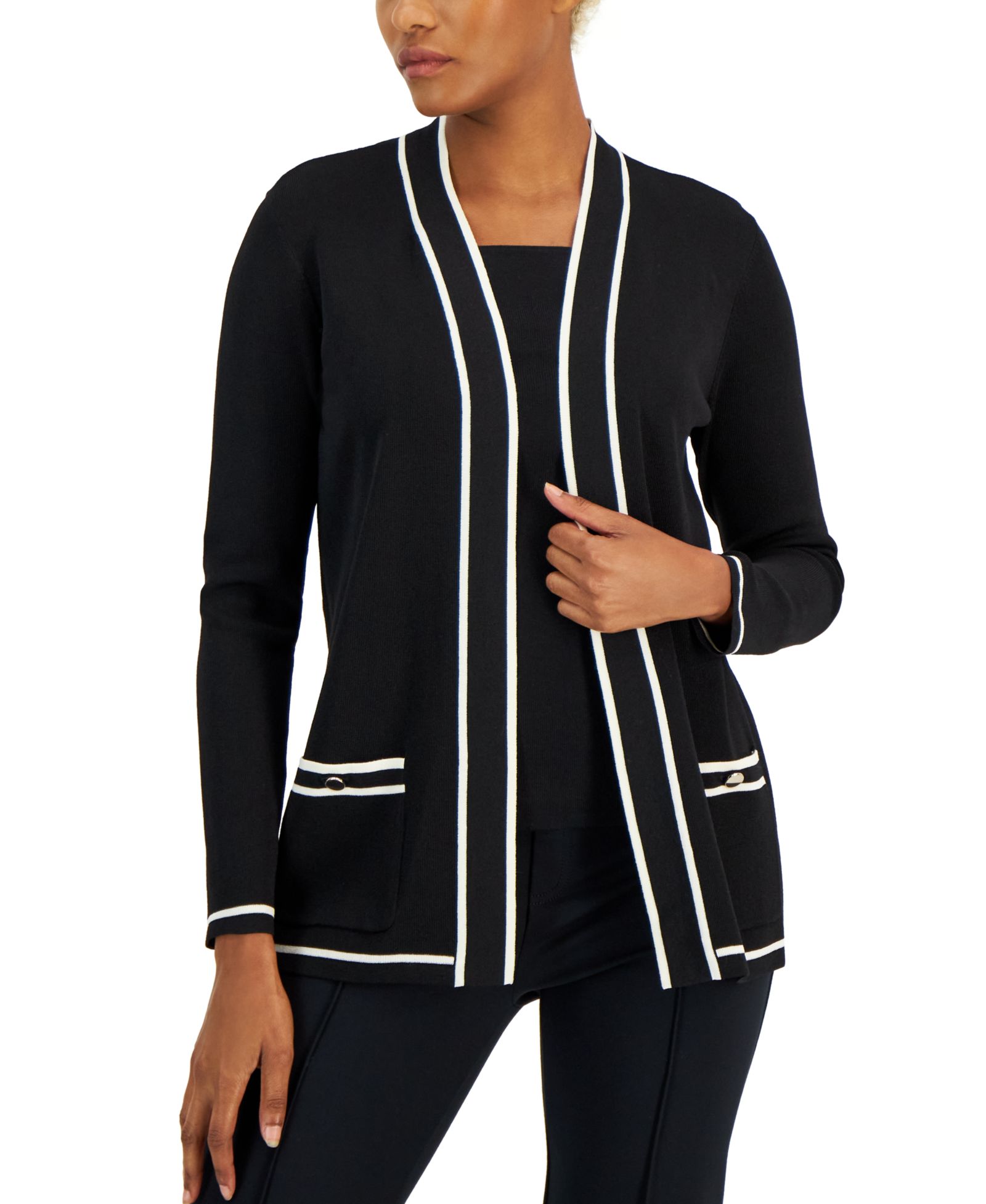 Кардиган Anne Klein Petite Tipped Malibu