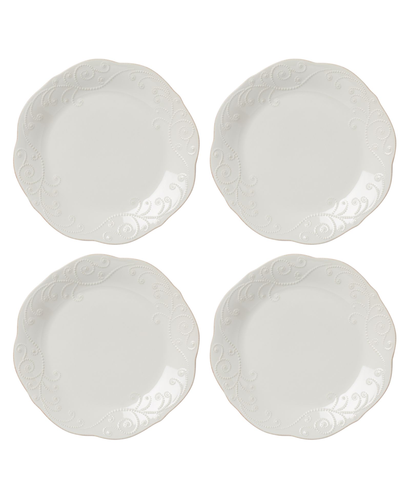 Lenox сервировочные тарелки French Perle, набор из 4 шт