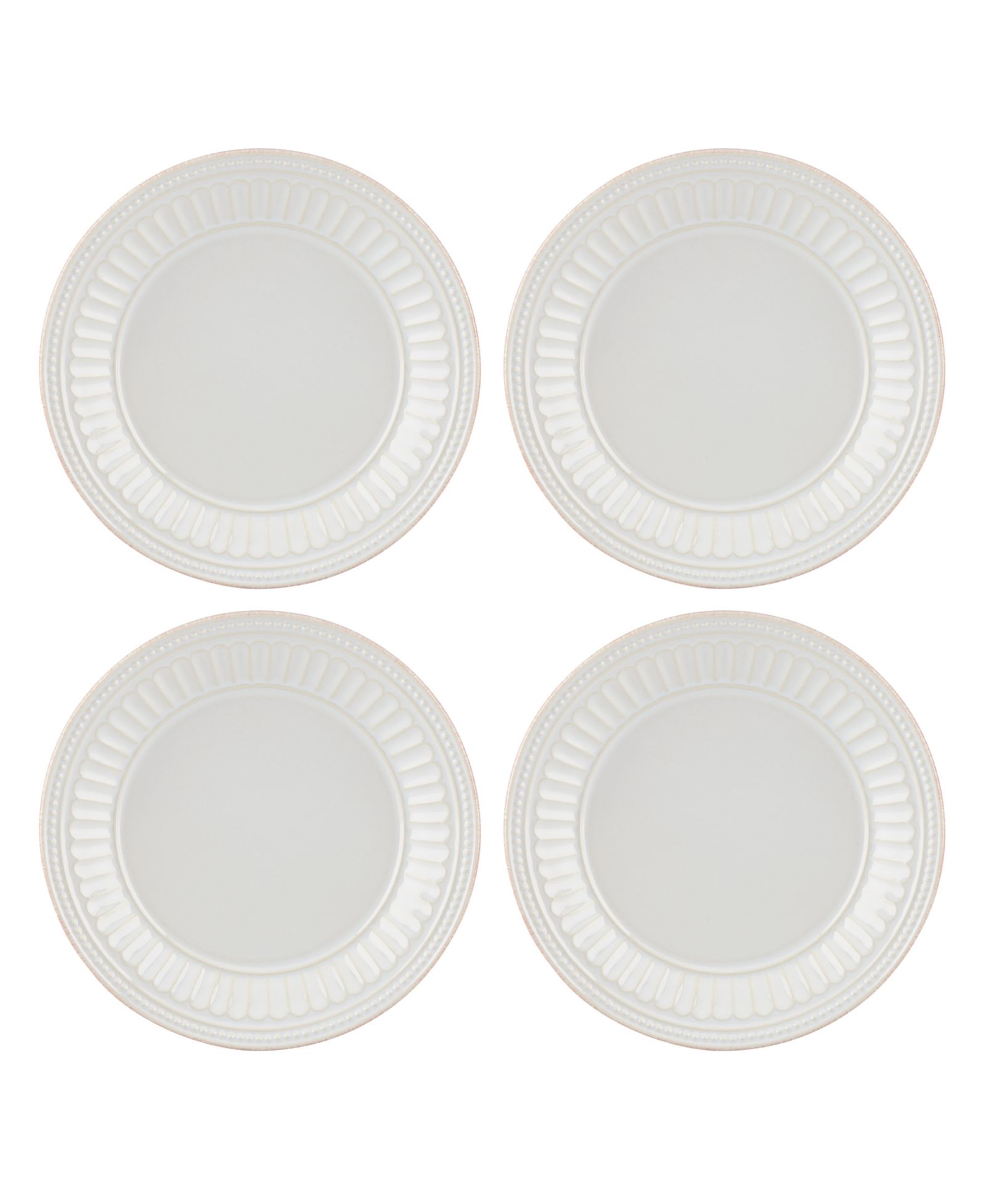 Lenox десертные тарелки French Perle Groove, набор из 4 предметов