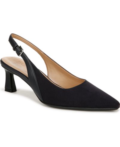French Navy Microfiber/Faux Leather