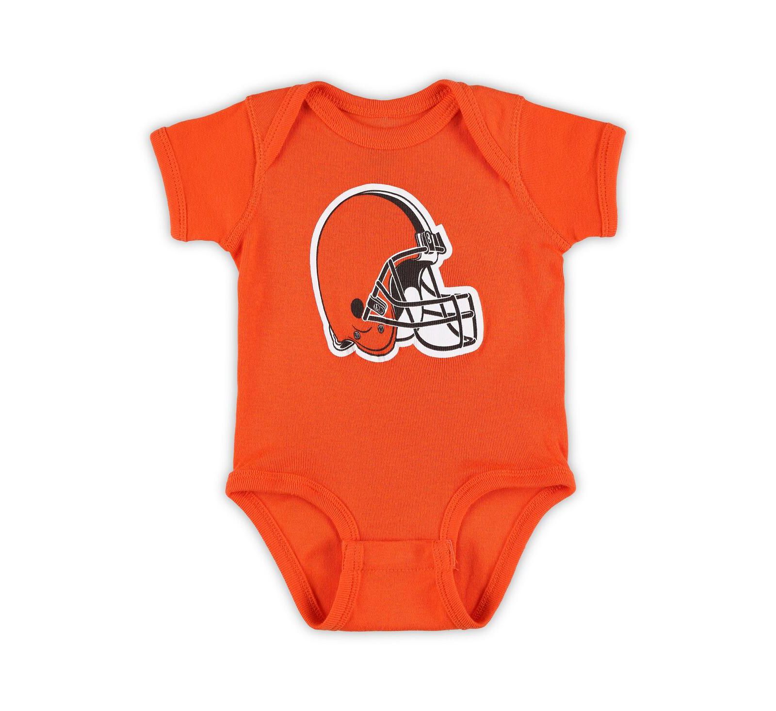 Outerstuff боди с логотипом Cleveland Browns для новорожденных мальчиков и девочек, оранжевый цвет