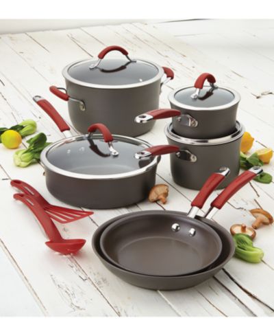 Rachael Ray Cucina Hard-Anodized Nonstick 12-Pc. Cookware Set