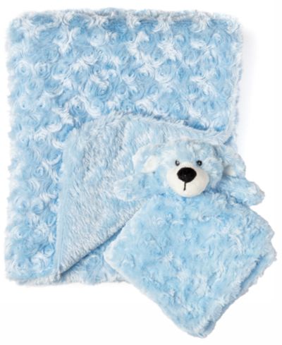 Плед Tendertyme Baby Boys Curly Plush с Nunu, 2 Piece Set