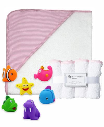 Baby Mode Signature набор для новорожденных (полотенце, салфетки и игрушки), 9 предметов