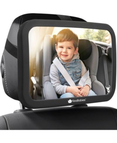 Зеркало для авто KeaBabies Baby Car Mirror, большое разбивающееся зеркало для детского автокресла