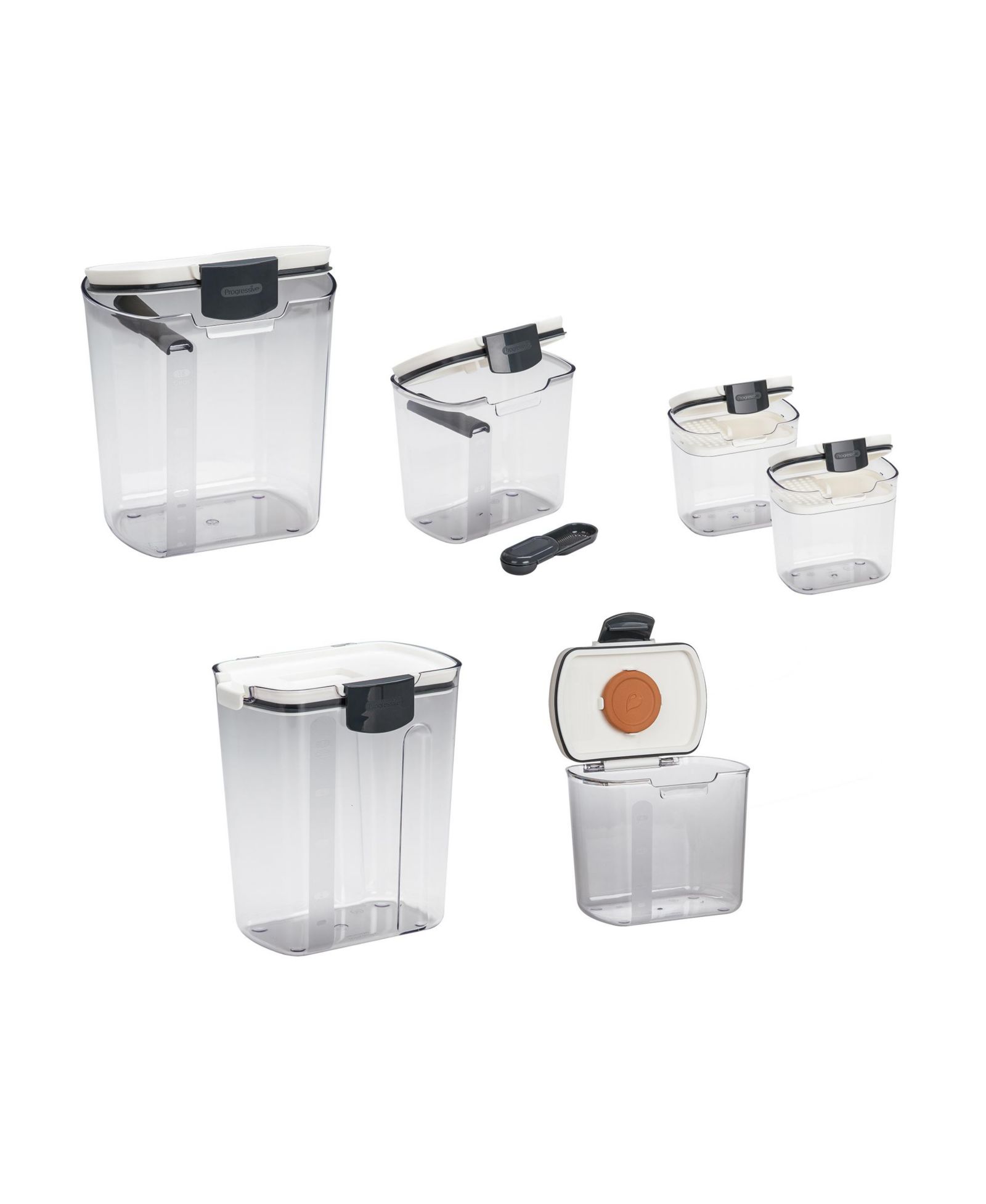 Prepworks ProKeeper 6 Piece Airtight Food Pantry Storage Container Set