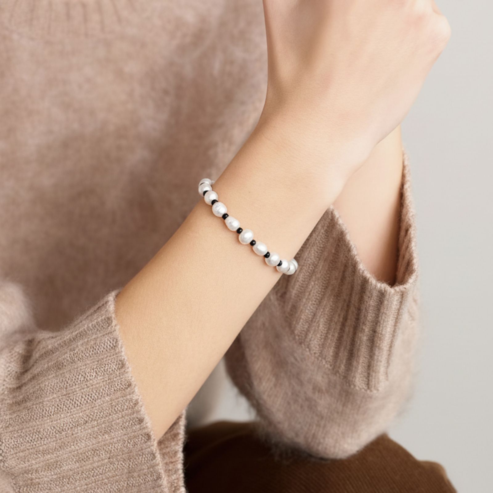 Plated Freshwater Pearl with Japanese Beads - Victoria Bracelet 7" For Women and Girls