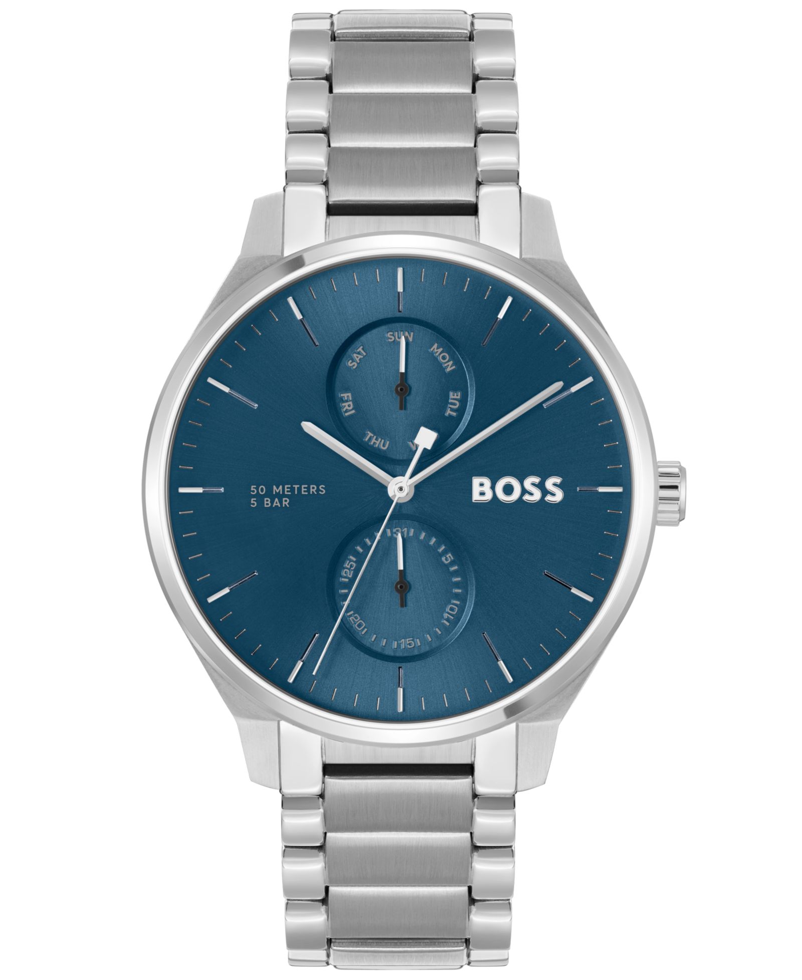 Часы HUGO BOSS Men's Tyler Quartz Multifunction Stainless Steel 43mm