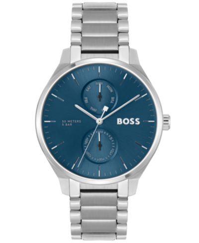 Часы HUGO BOSS Men's Tyler Quartz Multifunction Stainless Steel 43mm