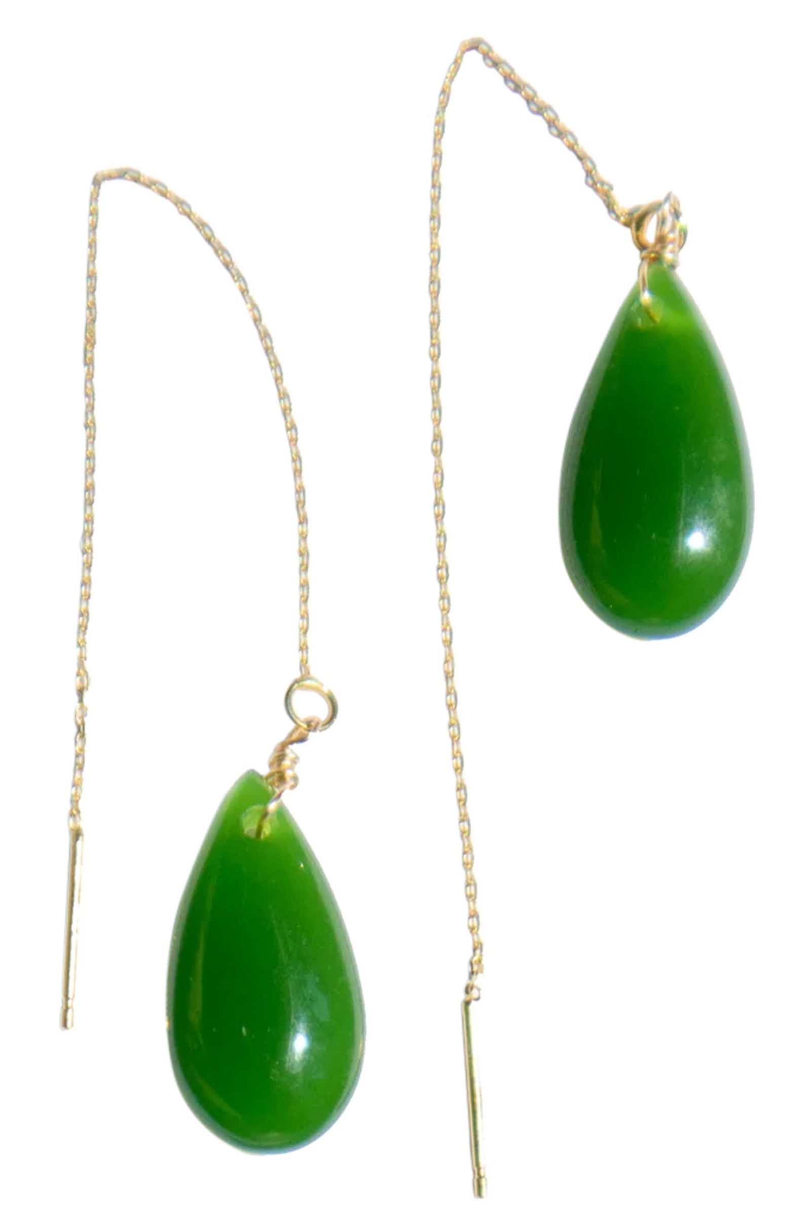 Серьги Waterdrop Green drop