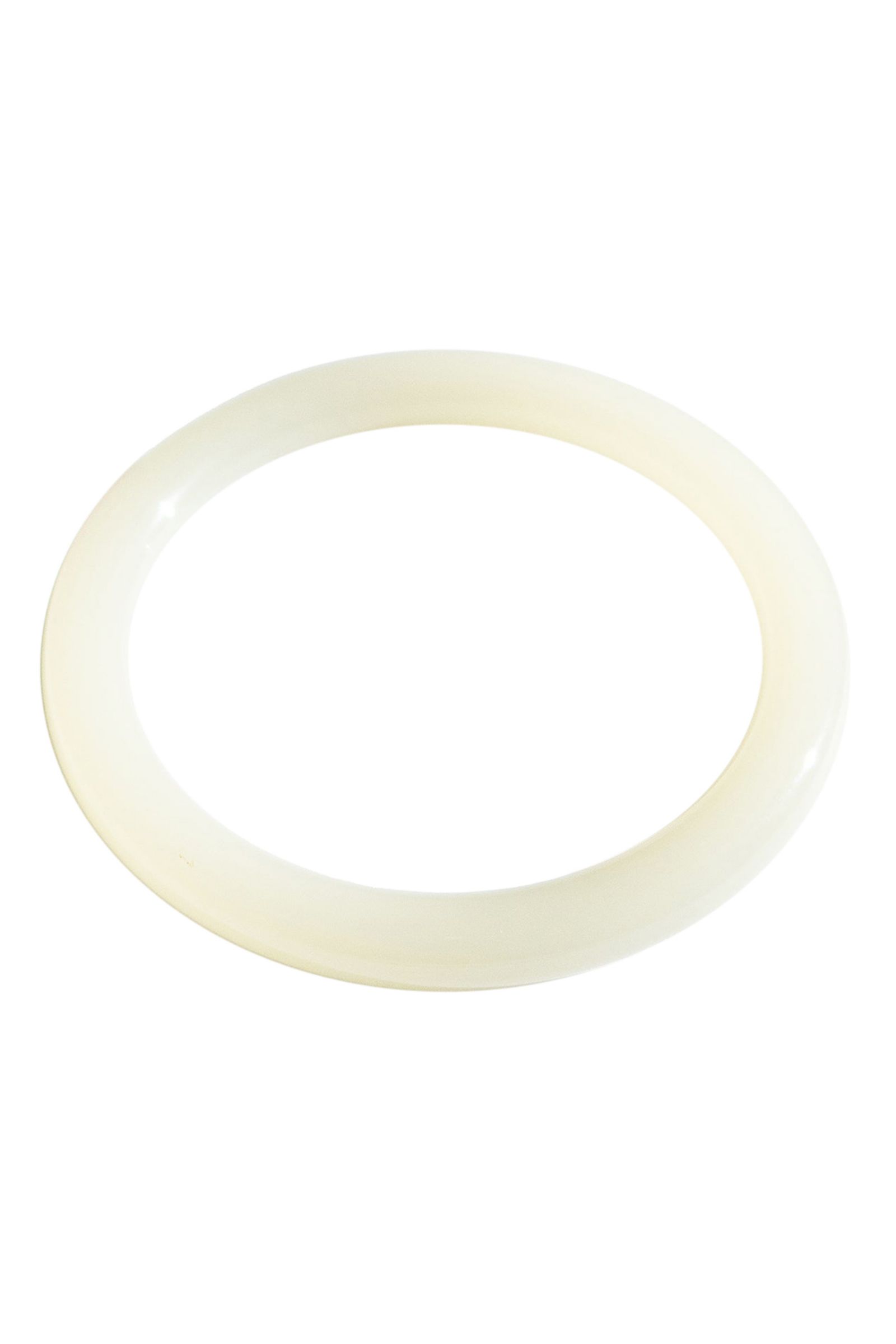 1994 Off White Thin Jade Bangle