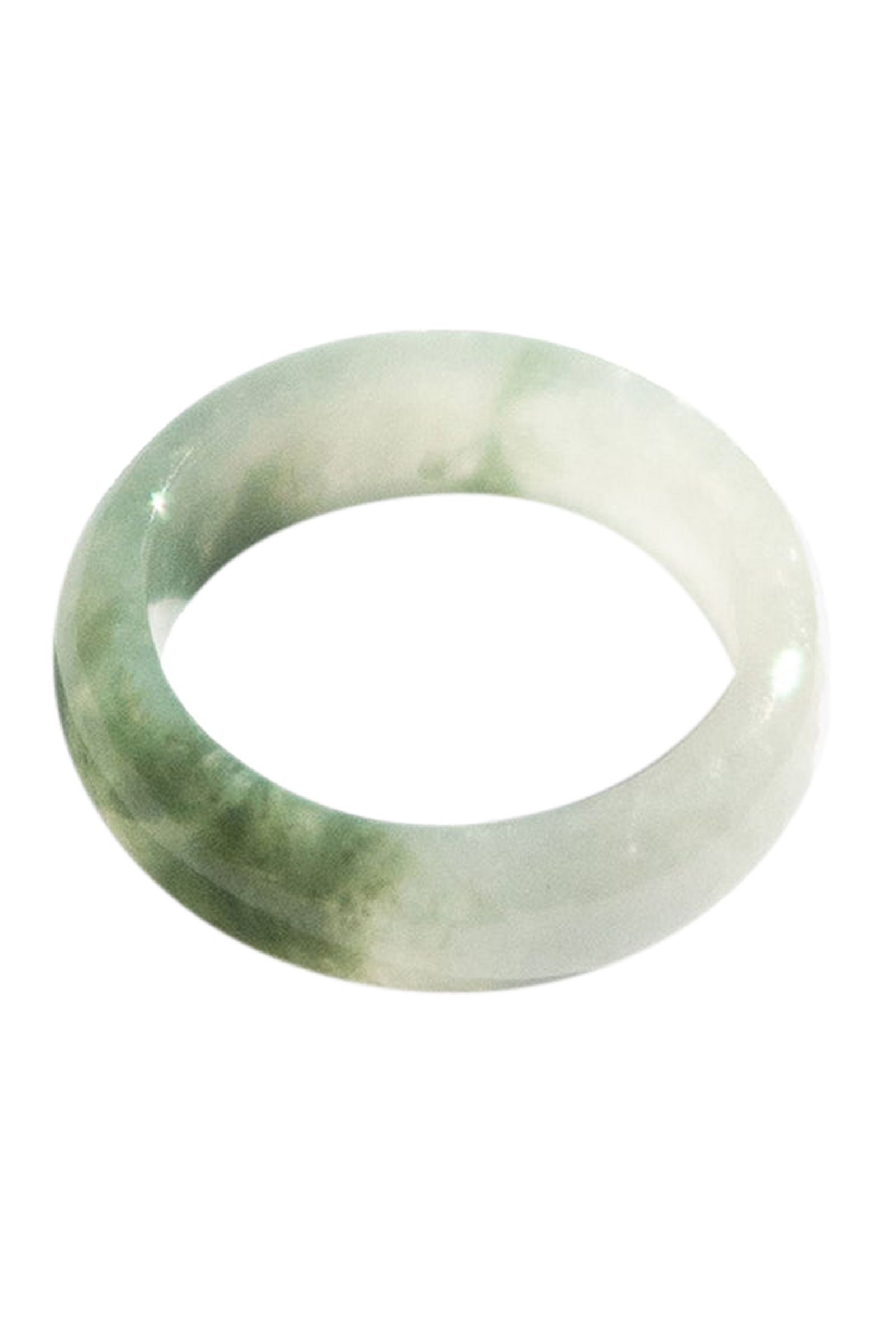 Кольцо Koi Mottled Green Jade