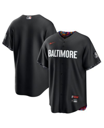 Мужская джерси Nike Black Baltimore Orioles 2023 City Connect Replica