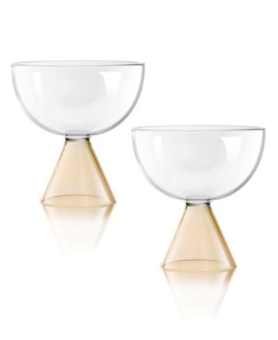 Qualia Glass Бокалы для десерта, Coupe, 18 oz, набор из 2 шт.