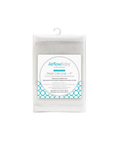 Сетчатый подклад BreathableBaby Airflow для полноразмерных кроваток, 9"H (23cm), Essential 2mm Mesh