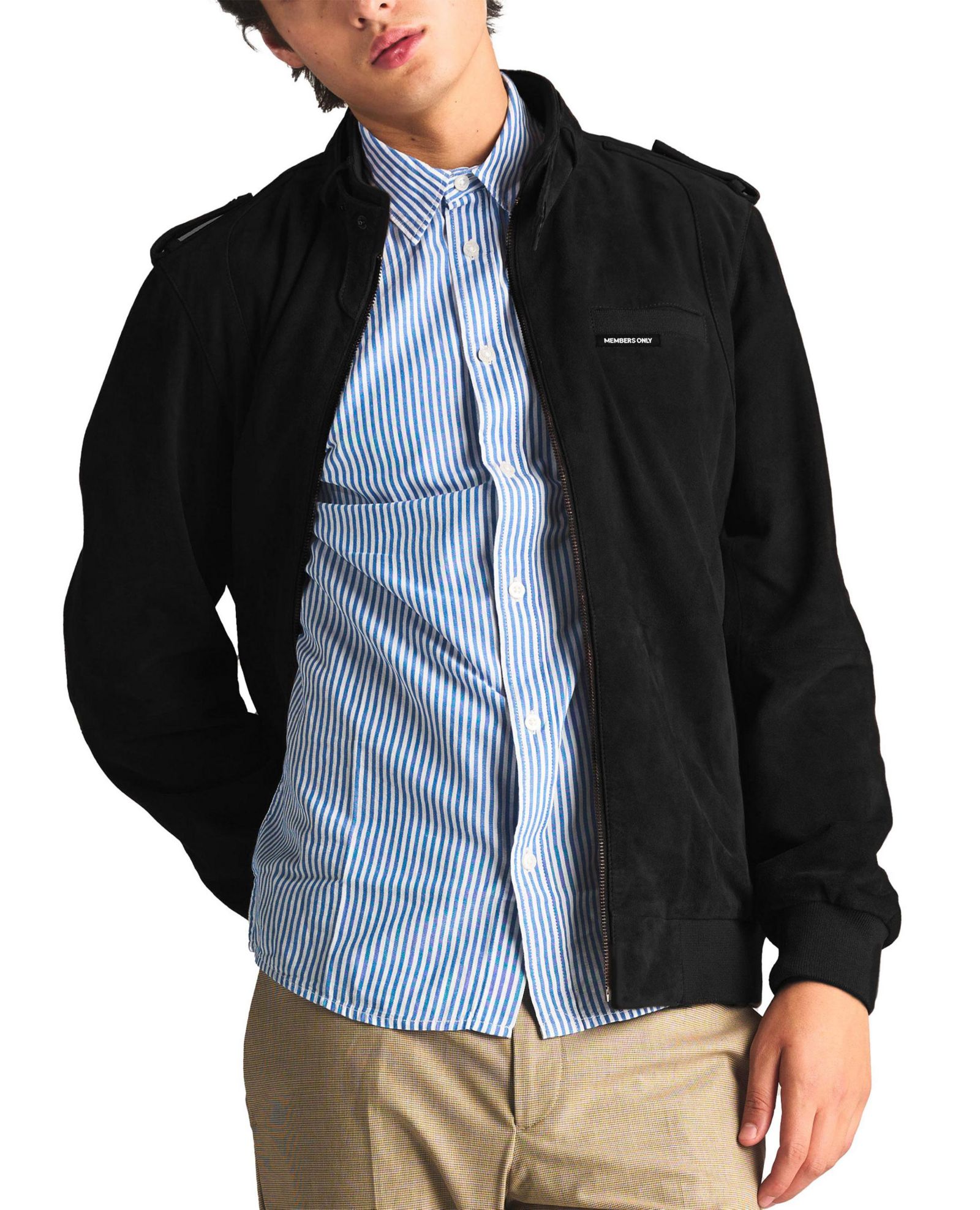 Members Only Men's Soft Suede Iconic Jacket