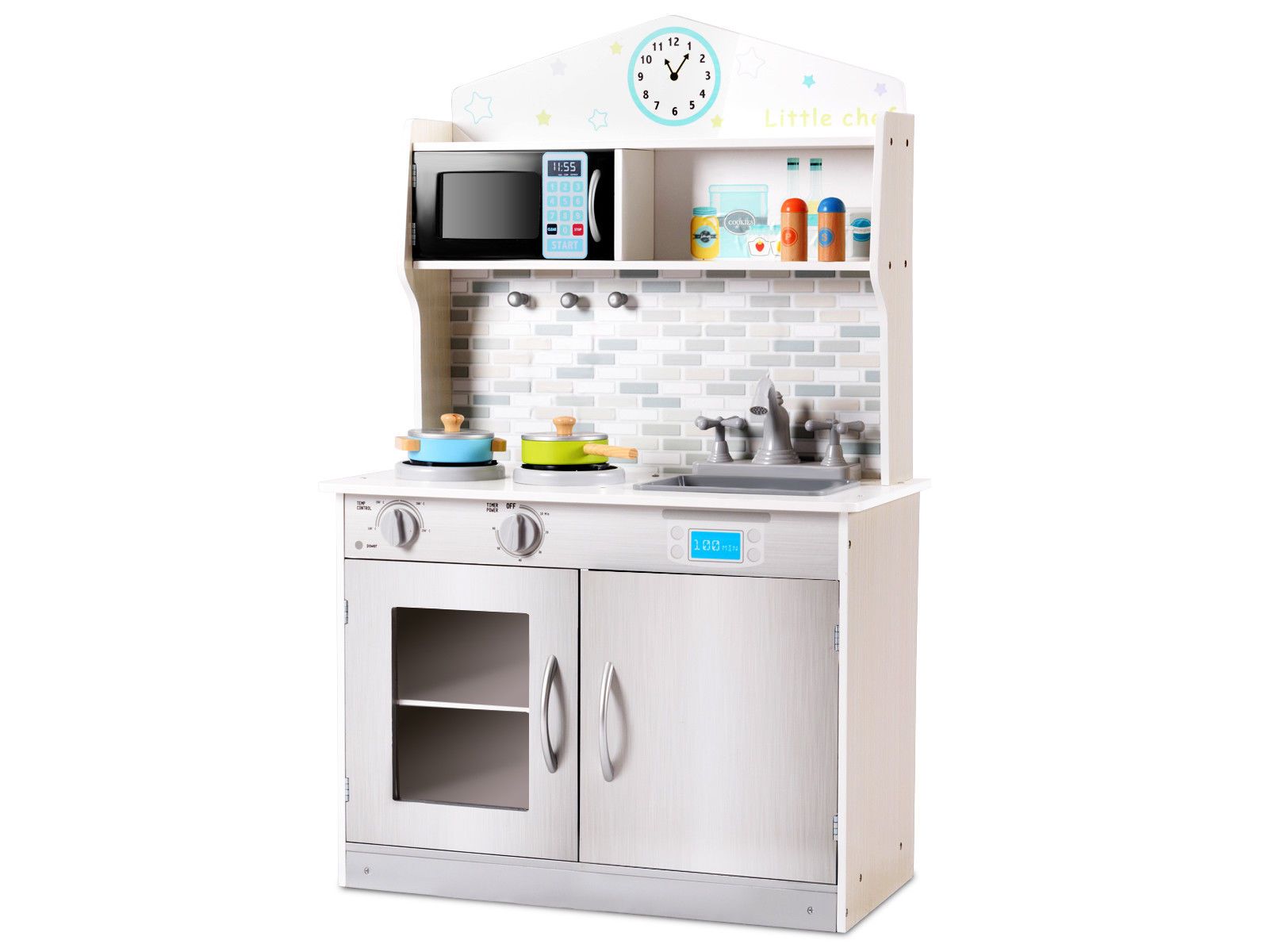 Детский деревянный игровой набор Cookware Play Set Kitchen Toys