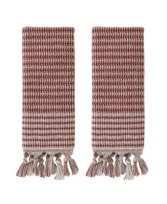 SKL Home Long Borough Turkish Cotton 2 Piece Hand Towel Set, 26" x 16"