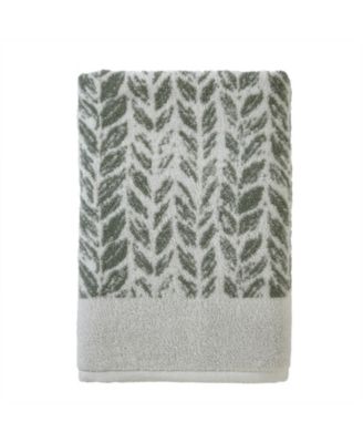 Полотенце для ванной SKL Home Distressed Leaves Turkish Cotton 54" x 28"