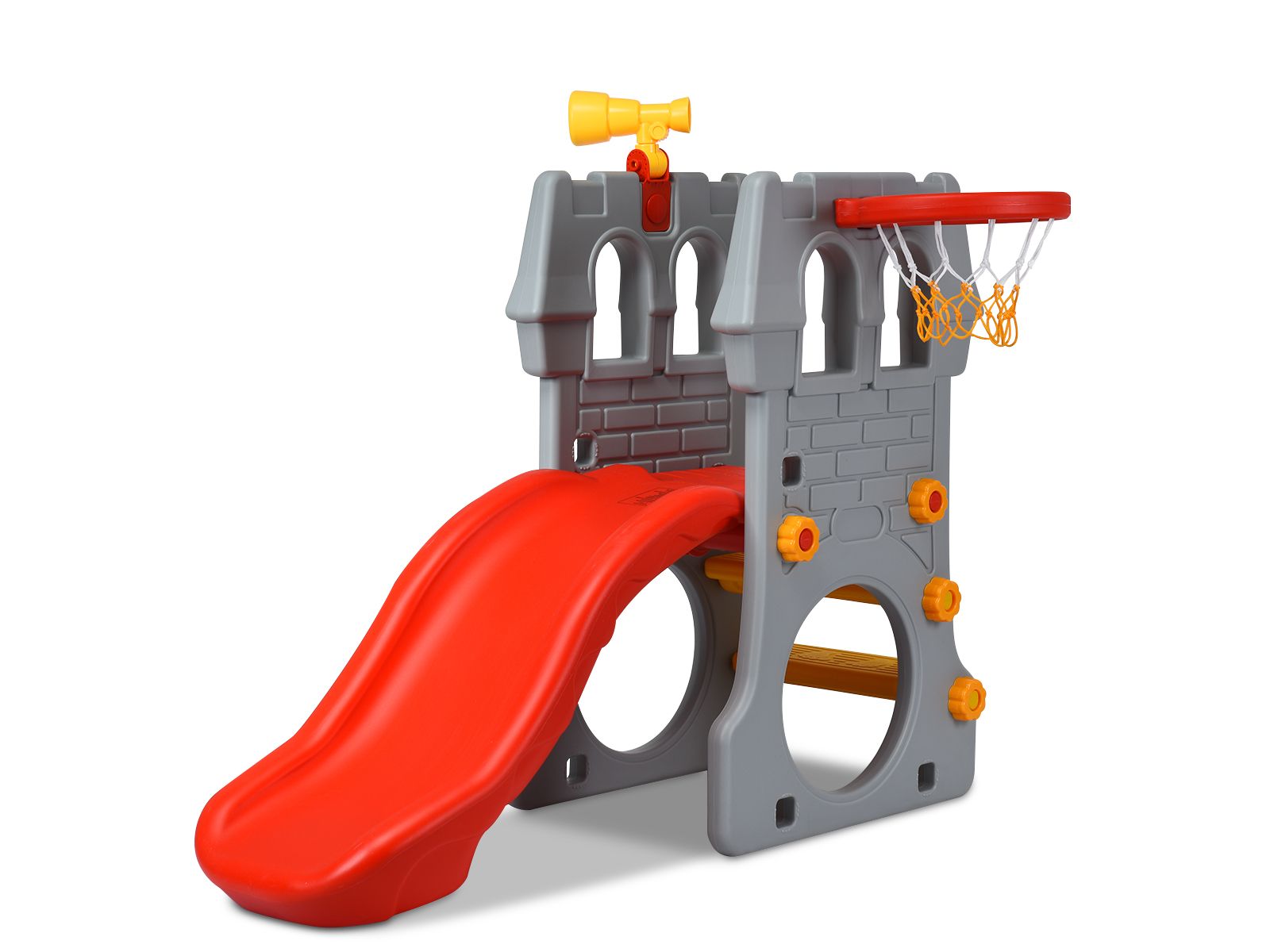 Детский игровой комплекс Children Castle с горкой, баскетбольным кольцом и телескопом