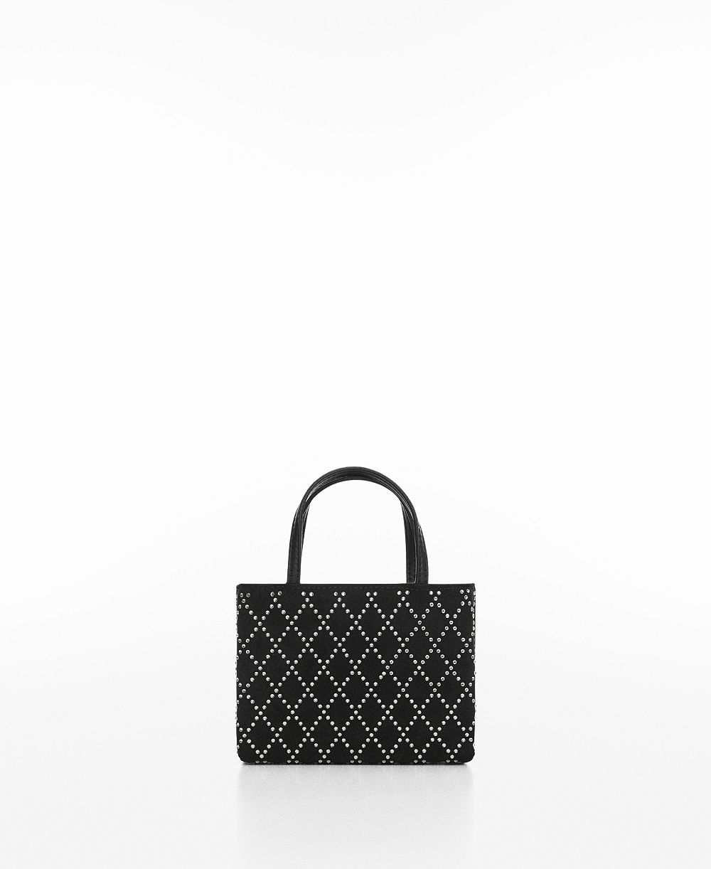 MANGO Women's Rhinestone Rhombus Bag