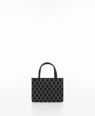 MANGO Women's Rhinestone Rhombus Bag