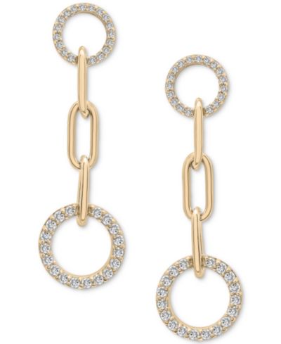 Wrapped in Love™ Серьги-подвески с бриллиантовым кольцом 1/2 ct. t.w. в 14k Gold