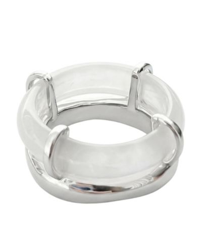 Cove кольцо с резным натуральным камнем White Gemstone