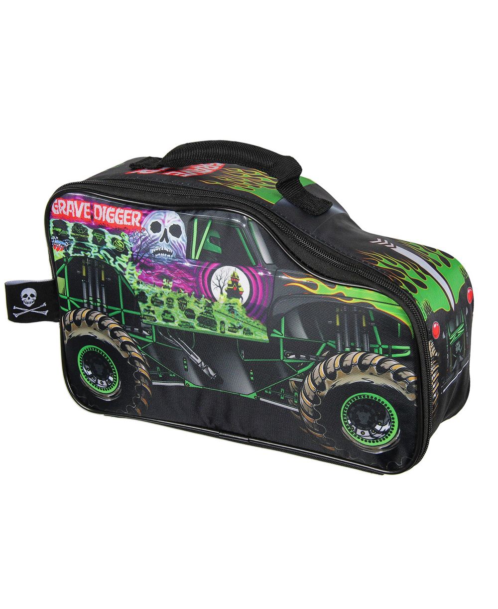 Monster Jam Grave Digger Truck Shaped Insulated Big Large Work Lunch Box Bag 12"
