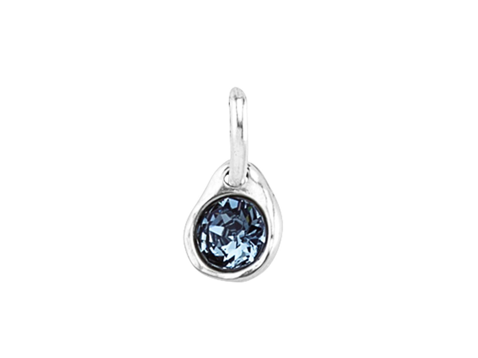 UNOde50 Saphire Crystal with Metal Alloy Circular Charms