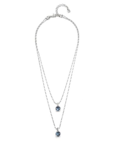 UNOde50 Sterling Silver Metal Alloy Double Chain Necklace