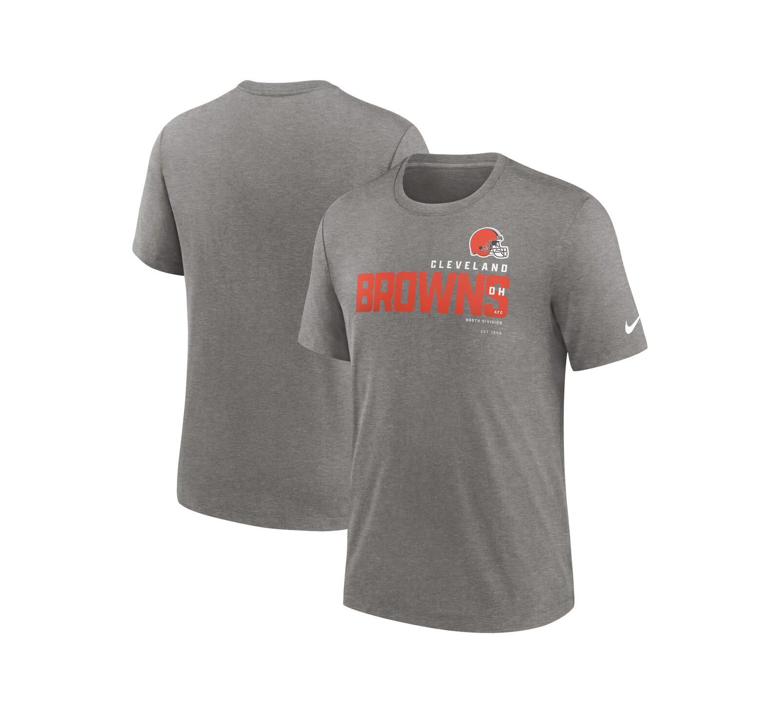 Мужская футболка Nike Heather Charcoal Cleveland Browns