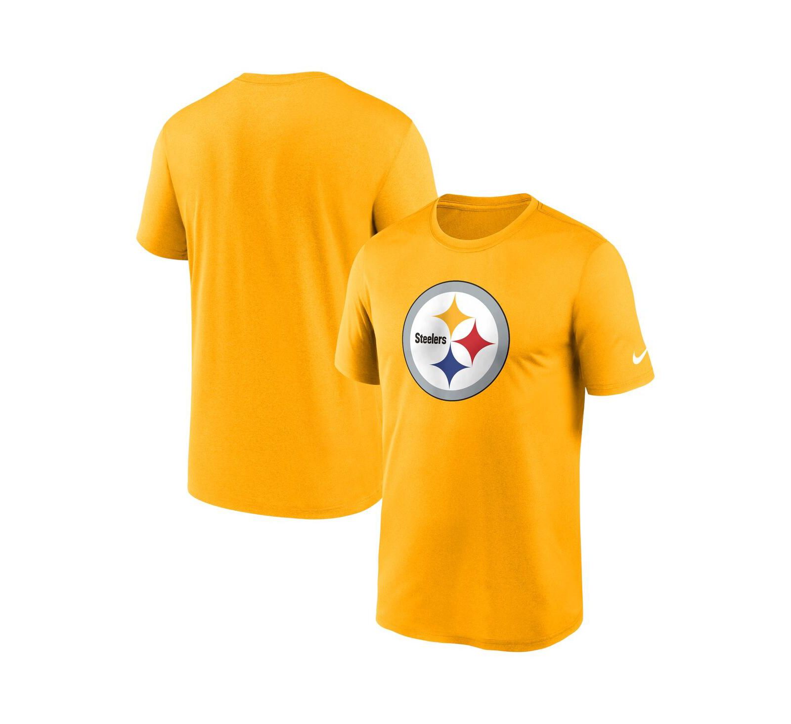 Men's Nike Gold Pittsburgh Steelers Legend Logo Performance T-shirt