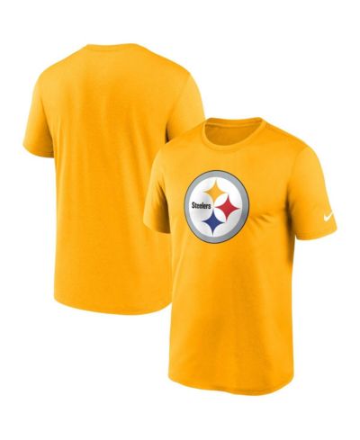 Мужская футболка Nike Gold Pittsburgh Steelers Legend Logo Performance