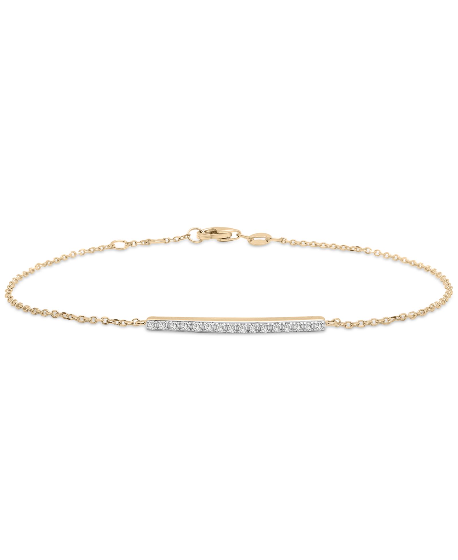 Браслет Wrapped™ Diamond Bar (1/10 ct. t.w.) из золота 14k