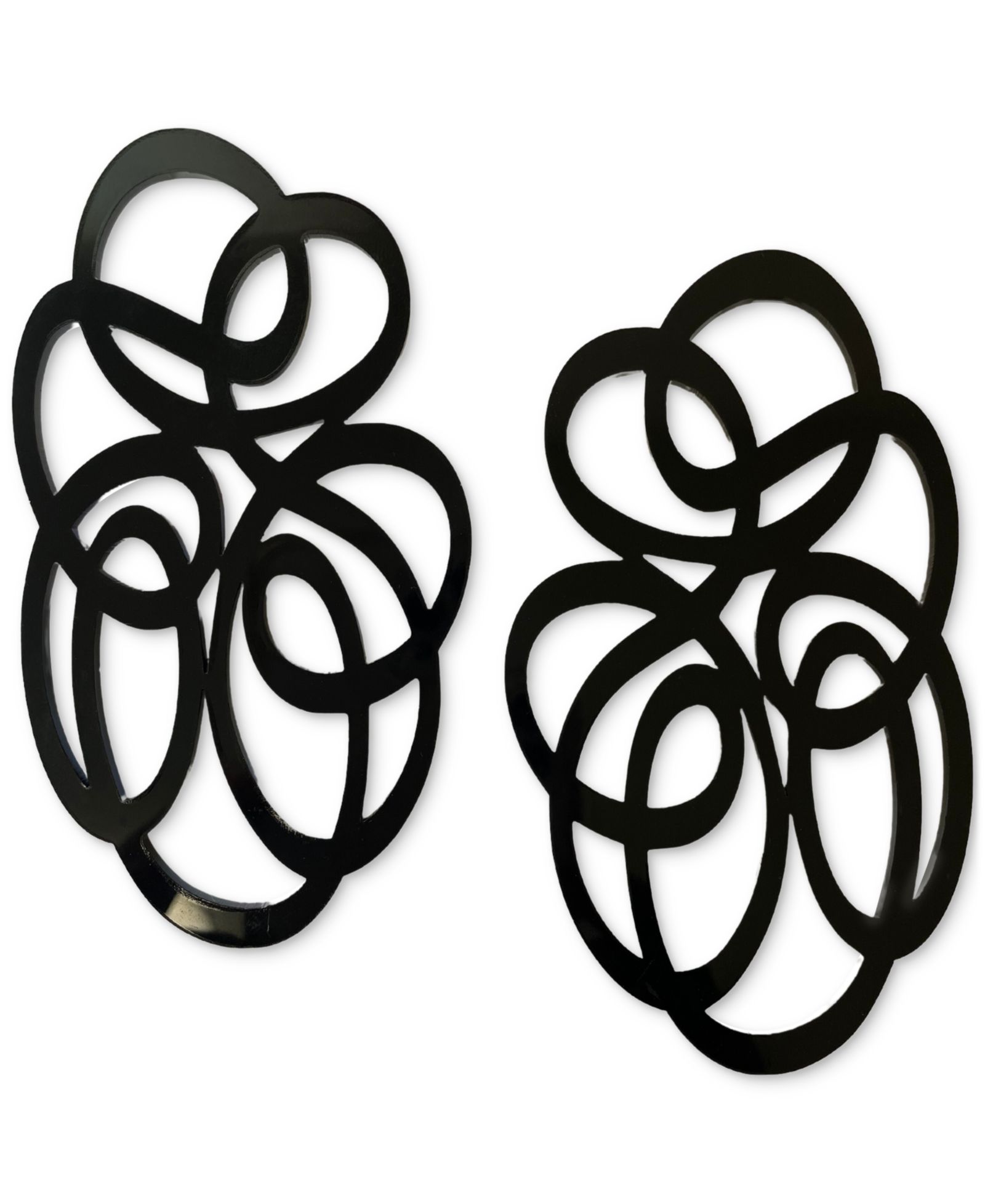 Серьги-подвески Swanky Designs Tatiana Swirl