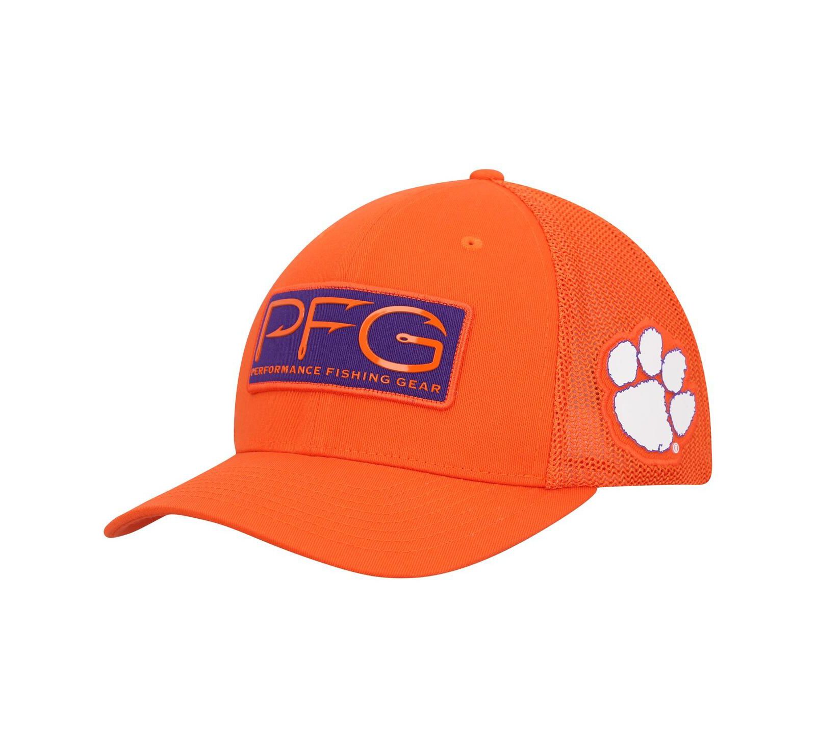 Men's Columbia Orange Clemson Tigers PFG Hooks Flex Hat