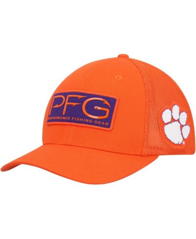 Мужская кепка Columbia Orange Clemson Tigers PFG Hooks Flex Hat