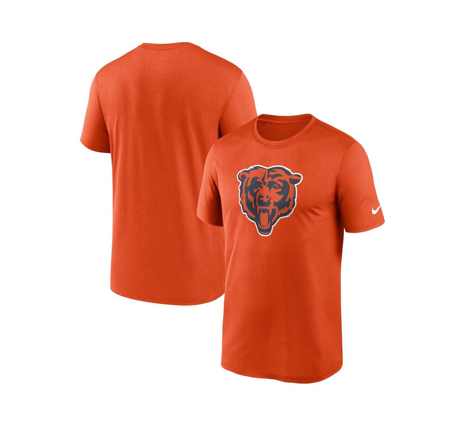 Men's Nike Orange Chicago Bears Legend Logo Performance T-shirt