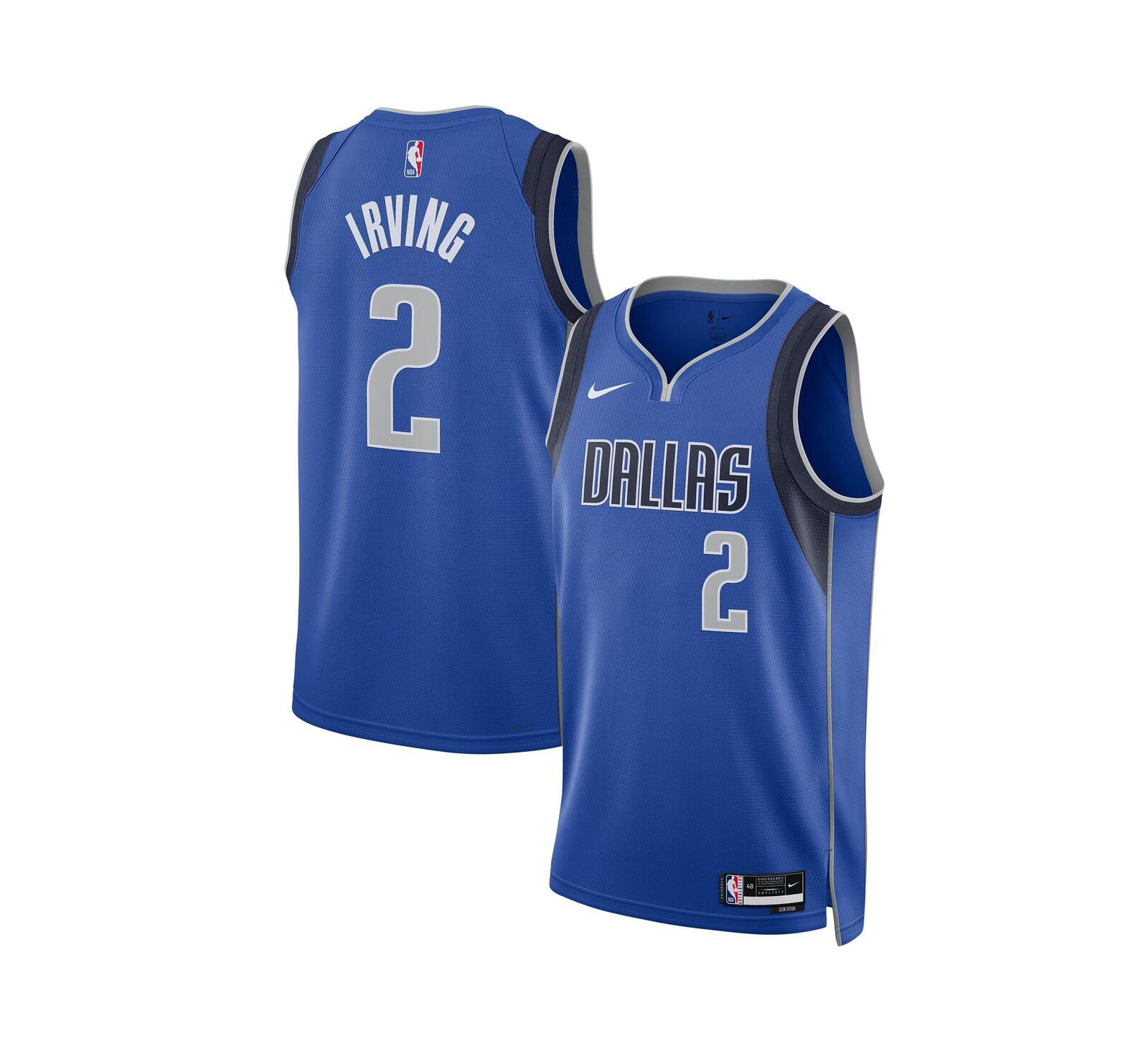 Men's and Women's Nike Kyrie Irving Blue Dallas Mavericks Swingman Jersey - Icon Edition