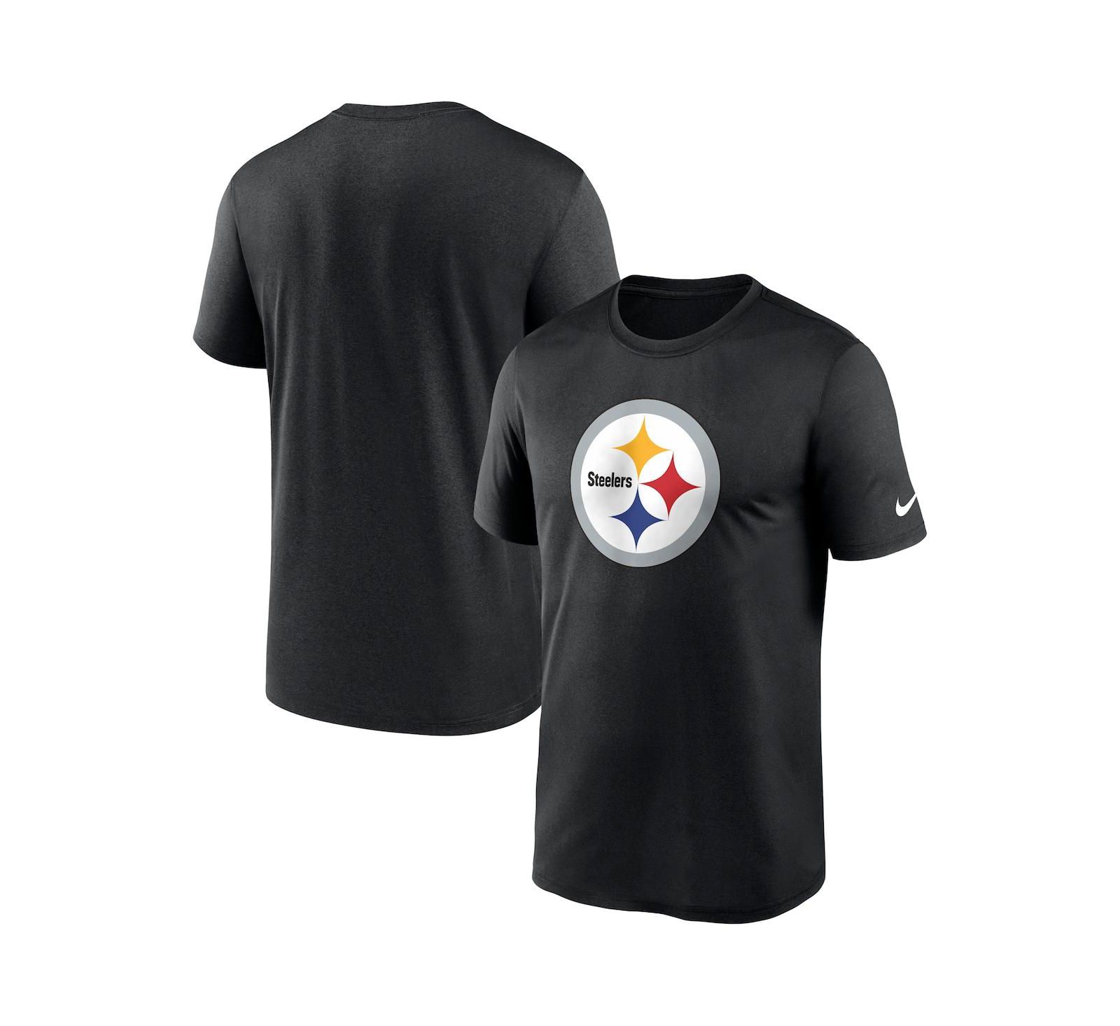 Мужская футболка Nike Black Pittsburgh Steelers Legend Logo Performance