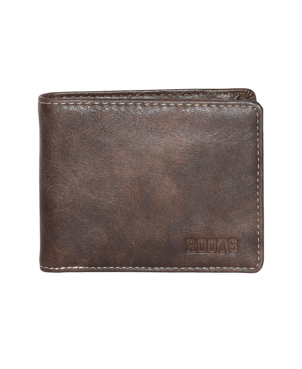 Roots Men's Men Slim Wallet with Center Passcase