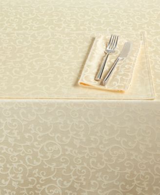 Lenox скатерть Opal Innocence сложной формы, цвет слоновая кость, 60" x 84"