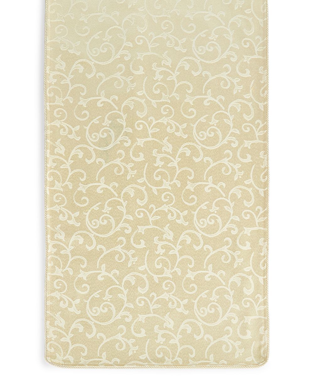 Беговая дорожка Lenox Opal Innocence Corded Ivory, 14" x 70"