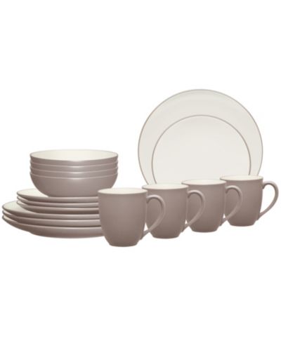 Noritake Colorwave Coupe 16 Pc. Dinnerware Set, набор посуды на 4 персоны