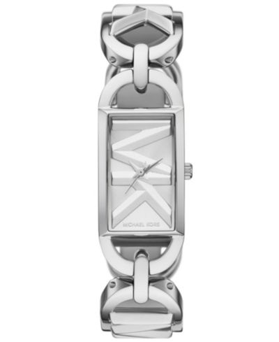 Женские часы Michael Kors Empire Quartz Three-Hand Silver-Tone Stainless Steel 20X30mm