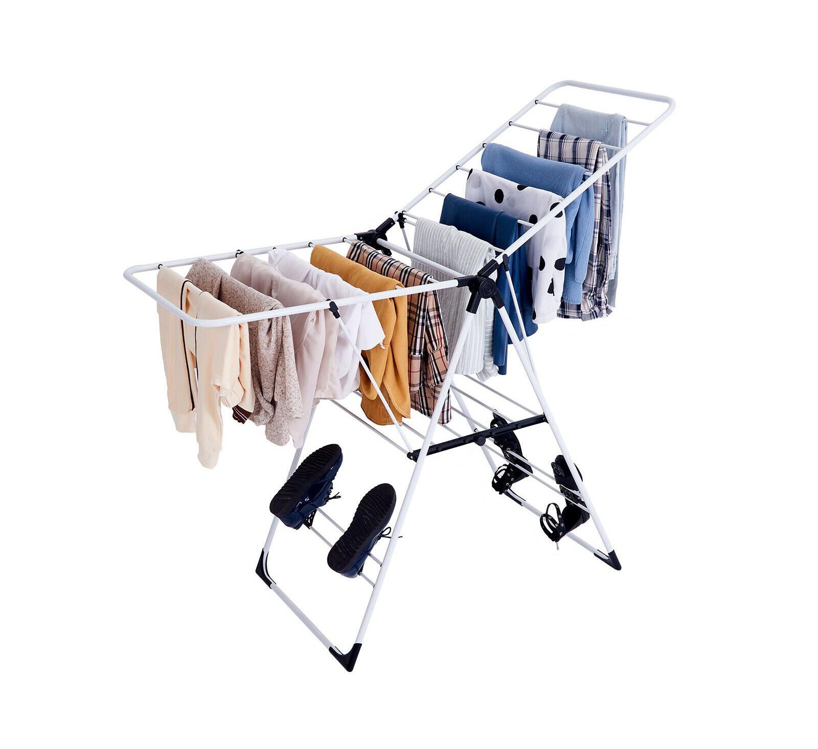 Costway Laundry Clothes Storage Drying Rack Portable Folding Dryer Hanger Heavy Duty