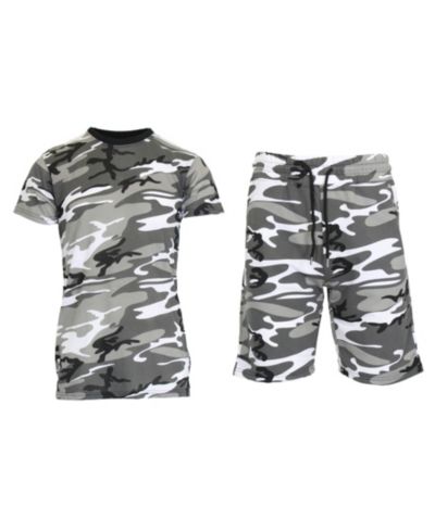 Galaxy By Harvic Мужской Camo Short Sleeve T-shirt and Shorts, 2-Piece Set